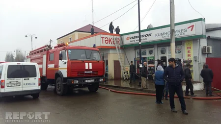 Lənkəran şəhərində mağaza yanıb - FOTO - VİDEO