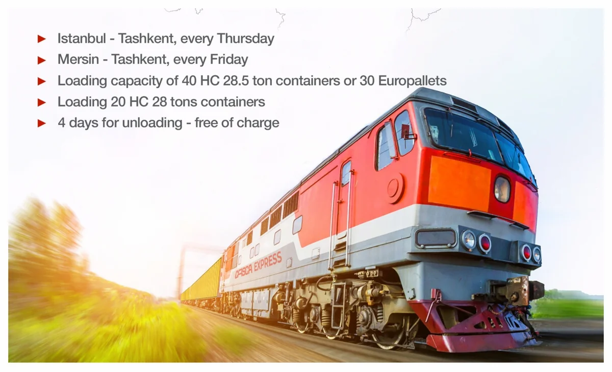 ADY Container launches cargo transportation on Istanbul-Tashkent and Mersin-Tashkent routes