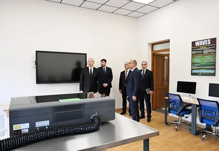 Prezident İlham Əliyev Qarabağ Universitetinin təmirdən sonra açılışında iştirak edib - YENİLƏNİB-4