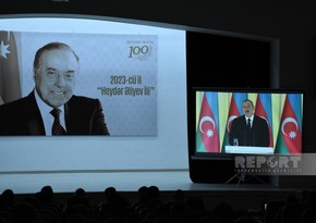 Ağsuda Ulu Öndərin 100 illik yubileyinə həsr olunan konfrans keçirilib