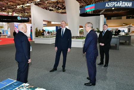 Prezident İlham Əliyev SPECA ölkələrinin sərgisinin açılışında iştirak edib - YENİLƏNİB