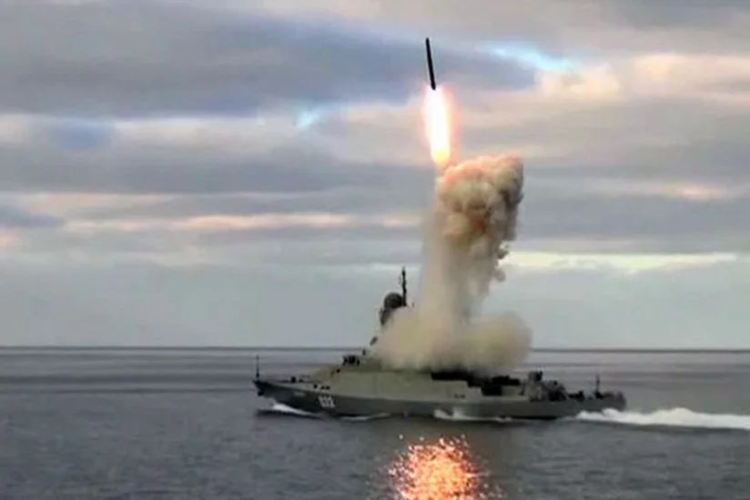 Russia fires cruise missiles at ISIS from Mediterranean Sea