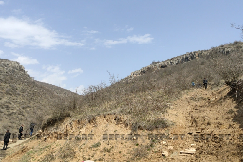 Journalists visit Azykh cave
