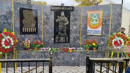 Kürdəmirdə şəhid bulağının açılışı olub