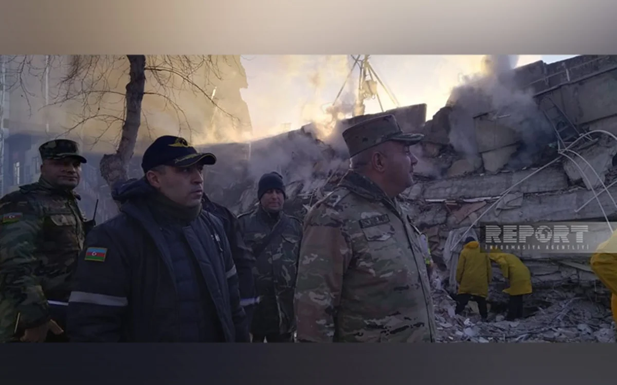 Azərbaycanın Xilasetmə Xidmətinin rəisi Kahramanmaraşdadır