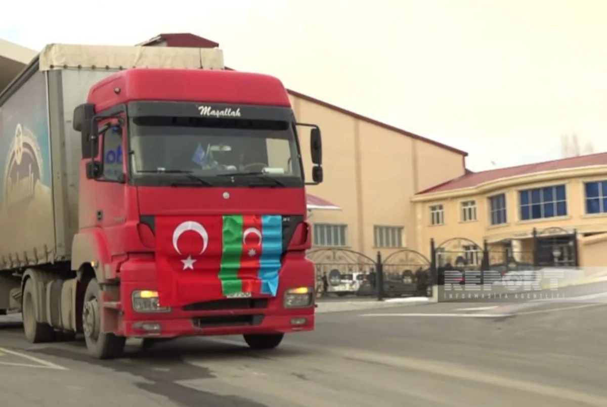 Naxçıvandan daha 10 TIR yardım Türkiyəyə göndərilib