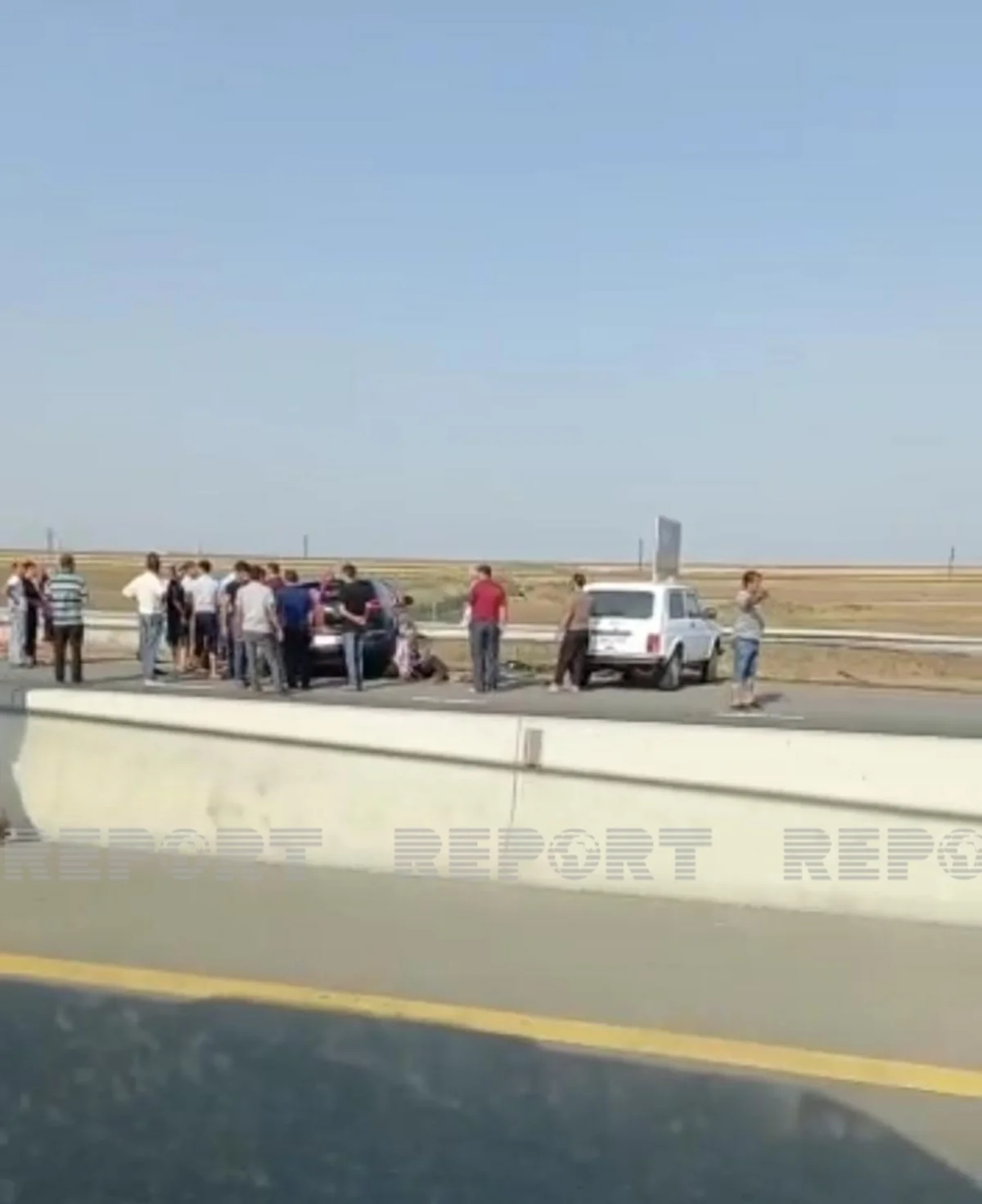 Cəlilabadda gəlin maşını qəzaya düşüb, xəsarət alan var