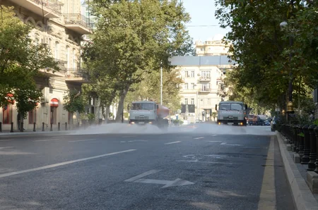 Bakının küçələri yenidən dezinfeksiya edildi