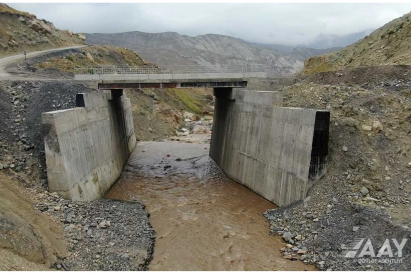 Quba-Xınalıq yolunda yeni körpünün inşası yekunlaşır