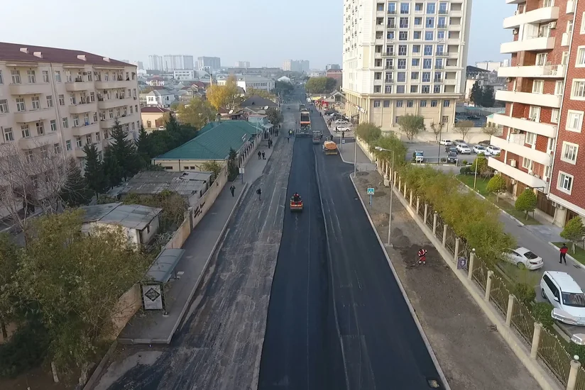 Nərimanov rayonunda problemli yolların təmirinə başlanılıb