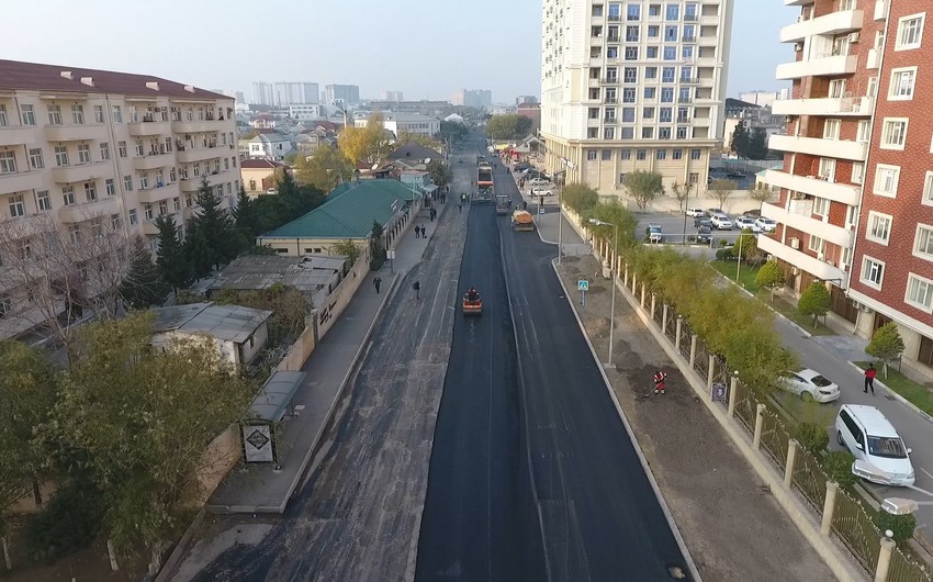 Nərimanov rayonunda problemli yolların təmirinə başlanılıb
