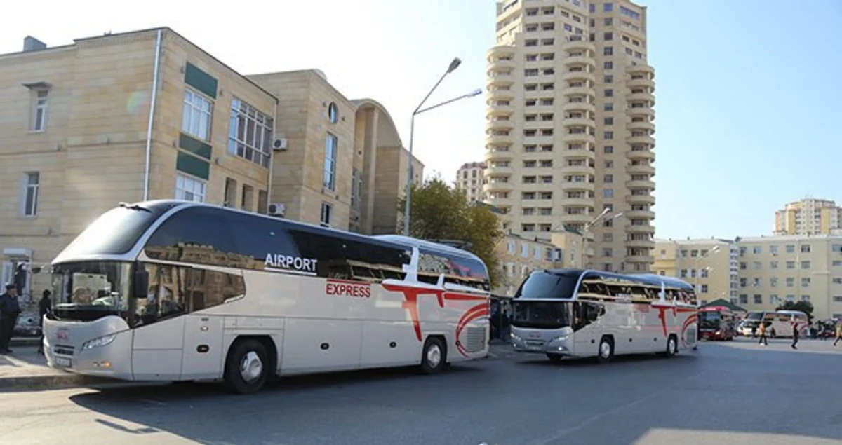 28 May m/st. - Bakı aeroportu xəttində avtobuslar 24 saat işləyəcək