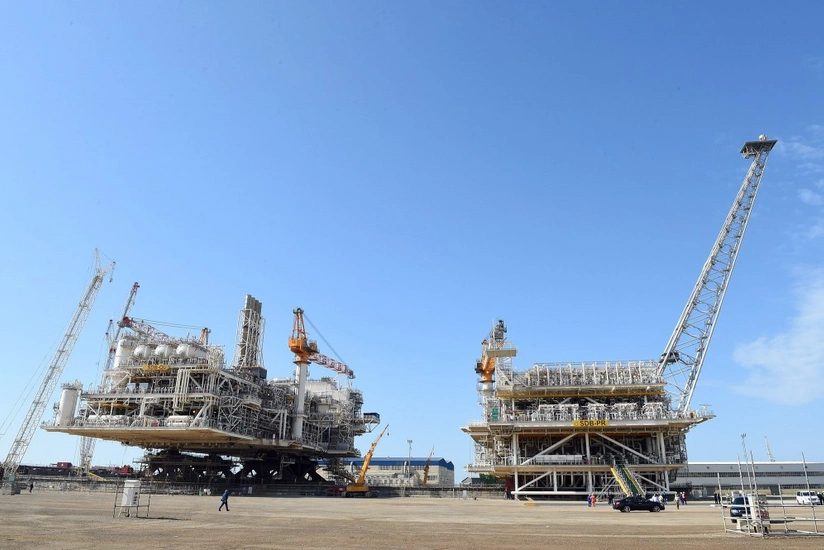 Second Shah Deniz 2 platform topsides unit installed offshore