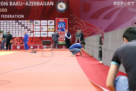 Heydər Əliyev adına İdman Sarayı ilk böyük cüdo yarışına hazırdır - FOTOREPORTAJ