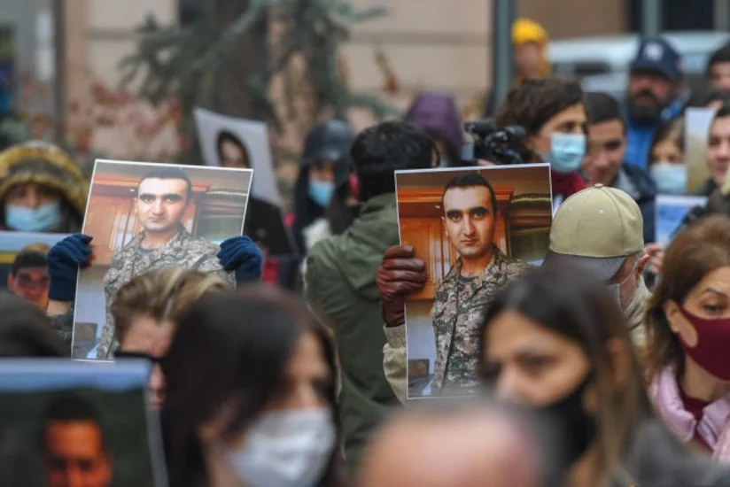 Rusiyanın Yerevandakı səfirliyinin qarşısında aksiya keçirilib