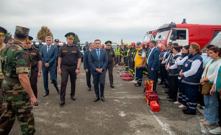 Mülki  müdafiə qüvvələri ilə xəbərdarlıq və toplanış üzrə məşq keçirilib