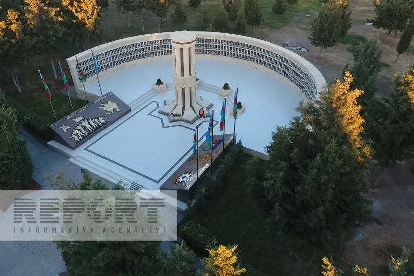 Şəmkirdə Şəhidlər Memorial Abidə Kompleksinin açılışı olub