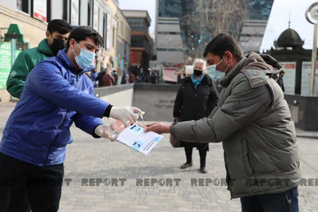 DİN könüllülərlə birgə Bakıda maarifləndirici tədbirlər keçirib