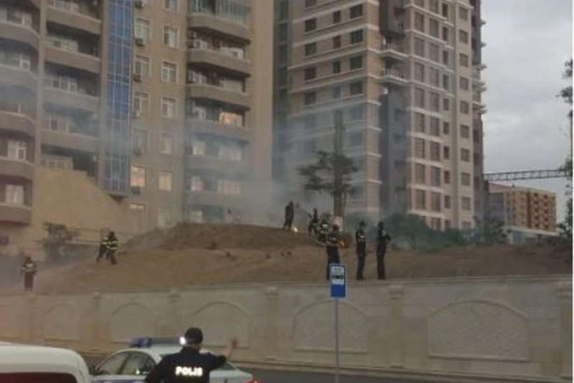 Bakıda yanğın hadisəsi baş verib - FOTO - VİDEO - YENİLƏNİB