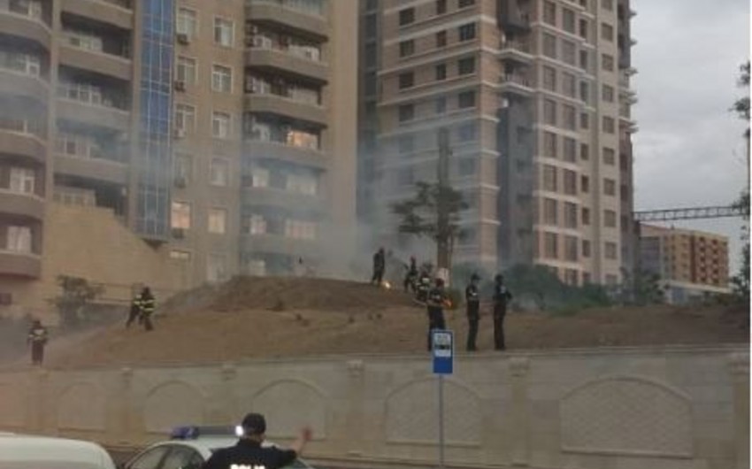 Bakıda yanğın hadisəsi baş verib - FOTO - VİDEO - YENİLƏNİB