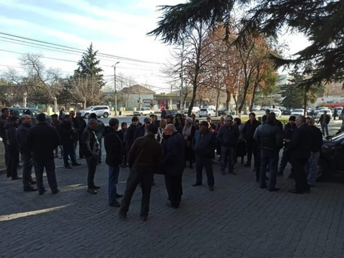 В Грузии азербайджанцы провели акцию протеста