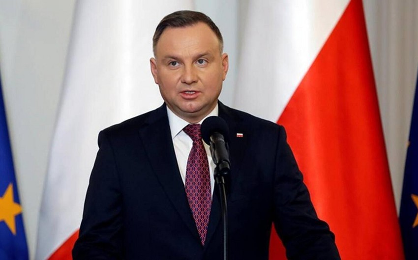 Andjey Duda Azərbaycan Prezidentinə başsağlığı verib