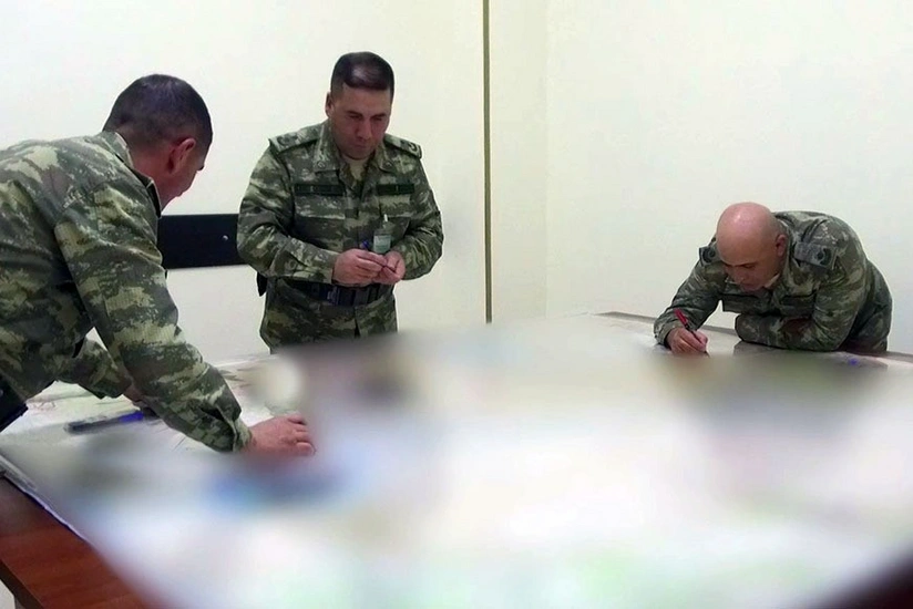 Təlimlərdə xəritə üzərində tapşırıqlar icra olunur - VİDEO