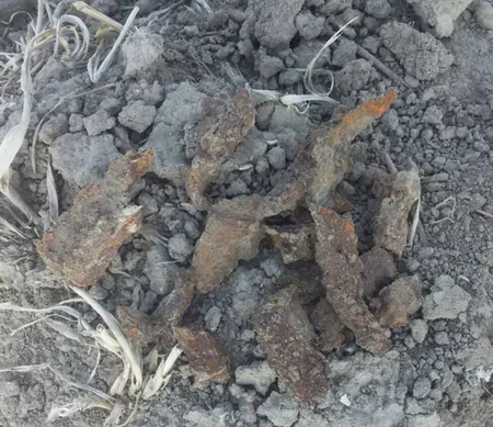 Ağdam rayonunda top mərmilərinin qalıqları aşkar edilib