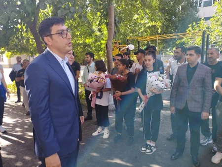 Sabirabadda Sağlam məhəllənin açılışı olub