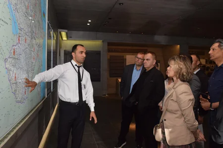 Beynəlxalq Simpoziumun iştirakçıları Quba Soyqırımı Memorial Kompleksini ziyarət ediblər