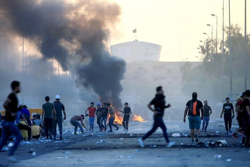 KİV: Bağdadda nümayişçilərlə polis arasındakı qarşıdurmada 2 nəfər ölüb