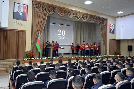 Azərbaycan Ordusunda 20 Yanvar faciəsinin ildönümü ilə əlaqədar tədbirlər keçirilib