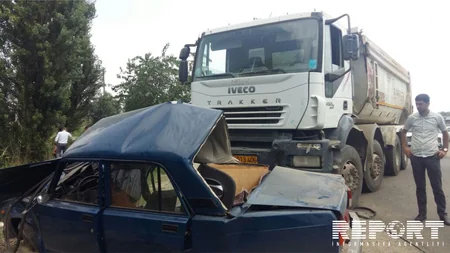 Lənkəranda ağır yol qəzası baş verib, iki nəfər ölüb - FOTO - YENİLƏNİB