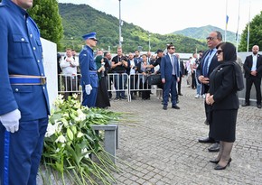 Sahibə Qafarova Srebrenitsa qurbanlarının xatirəsinə həsr olunan anım mərasimində iştirak edib