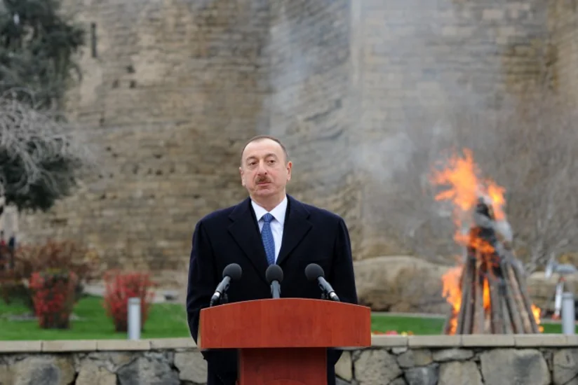 Prezident İlham Əliyev Novruz bayramı münasibətilə ümumxalq şənliyində iştirak edib