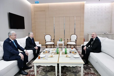 Bakıda Azərbaycan, Qazaxıstan və Özbəkistan prezidentlərinin üçtərəfli görüşü olub - YENİLƏNİB-2