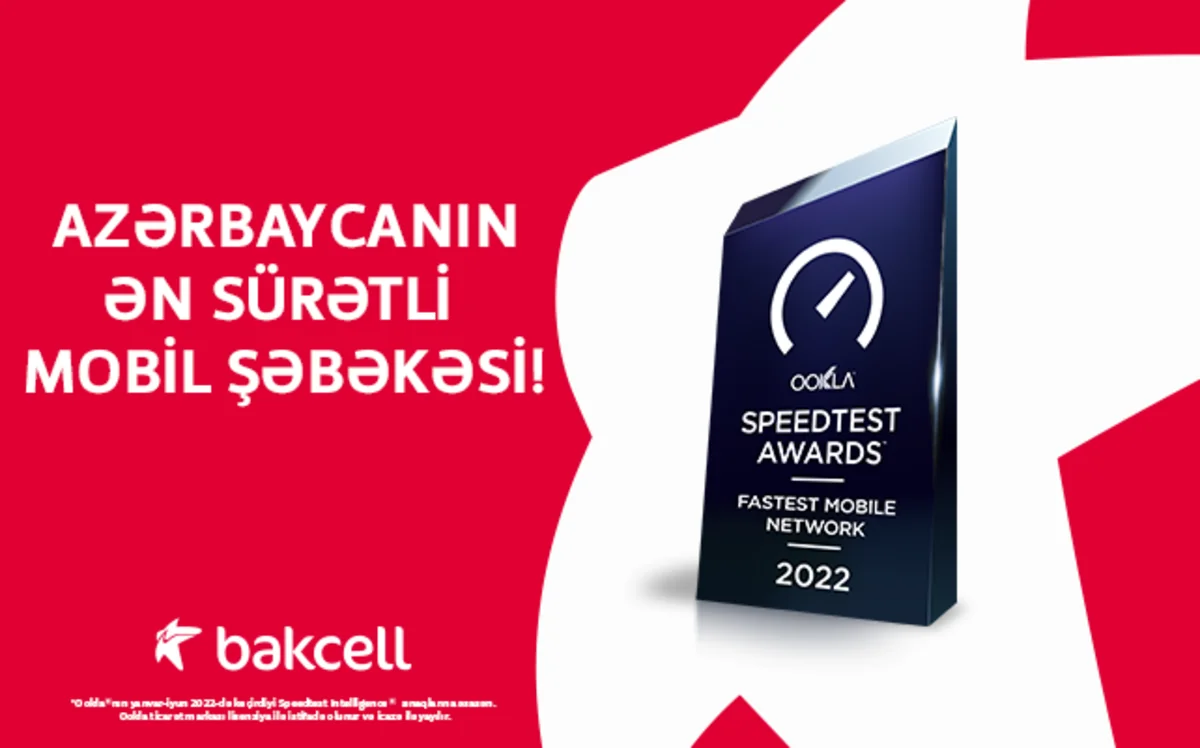 “Bakcell” Azərbaycanın ən sürətli mobil şəbəkəsidir