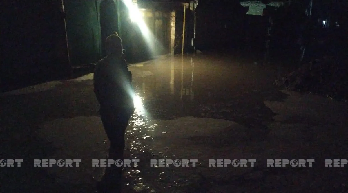 Leysan yağış Gəncədə bir sıra fəsadlar törədib