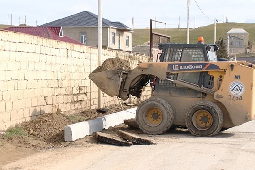 Mehdiabad-Digah-Məmmədli avtomobil yolu yenidən qurulur - VİDEO