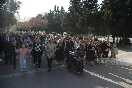 Bakıda “Gücümüz cəsarətimizdədir!” adlı yürüşün açılış mərasimi olub - YENİLƏNİB
