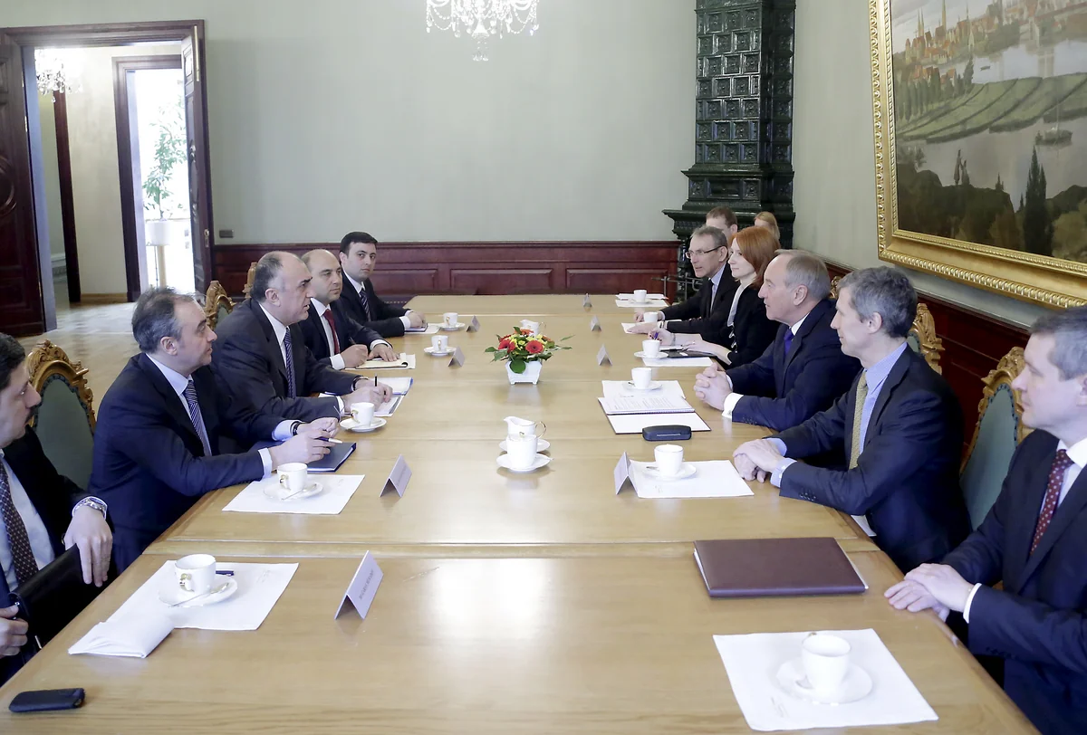 Elmar Məmmədyarov Latviya prezidenti Andris Berzinş ilə görüşüb