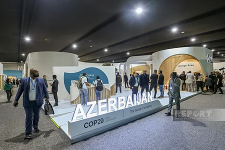 Heydər Əliyev Fondunun vitse-prezidenti Leyla Əliyeva və Prezidentin köməkçisi Anar Ələkbərov COP29-da Azərbaycan pavilyonuna baş çəkiblər