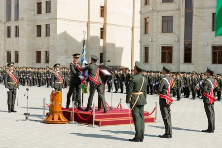 DİN-in Daxili Qoşunlarının Ali Hərbi Məktəbində növbəti buraxılış olub