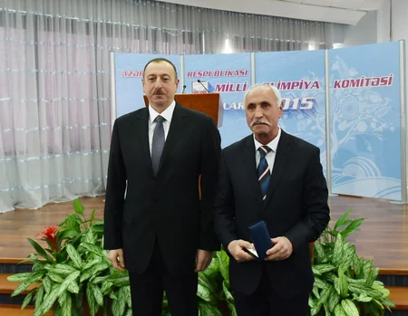 ​Prezident İlham Əliyev 2015-ci ilin idman yekunlarına həsr olunan mərasimdə iştirak edib