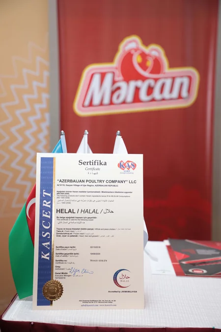 “Mərcan” məhsullarına yenilənmiş “Halallıq” və “İSO 22000” sertifikatları təqdim olunub - VİDEO