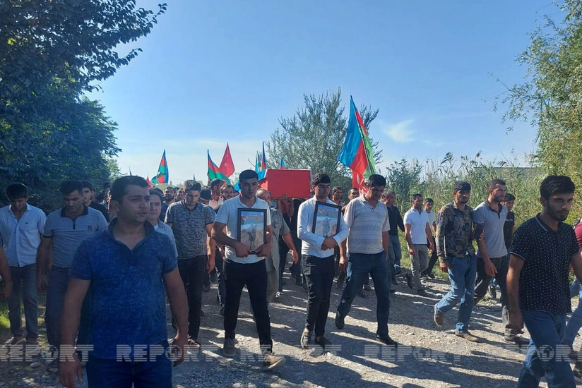 Göyçayda şəhid Elnur Məhərrəmov dəfn olunub