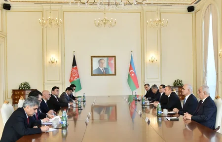Azerbaijani and Afghan Presidents hold expanded meeting