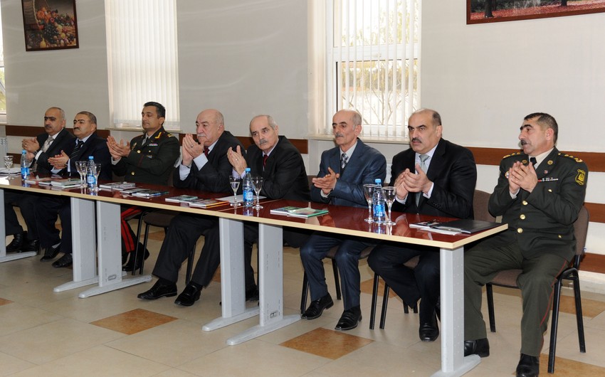 Polis veteranları cəbhə bölgəsində görüşlər keçiriblər
