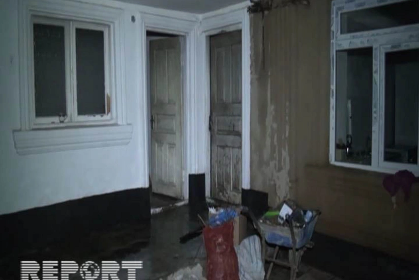 Tovuzda ev yanıb - FOTO