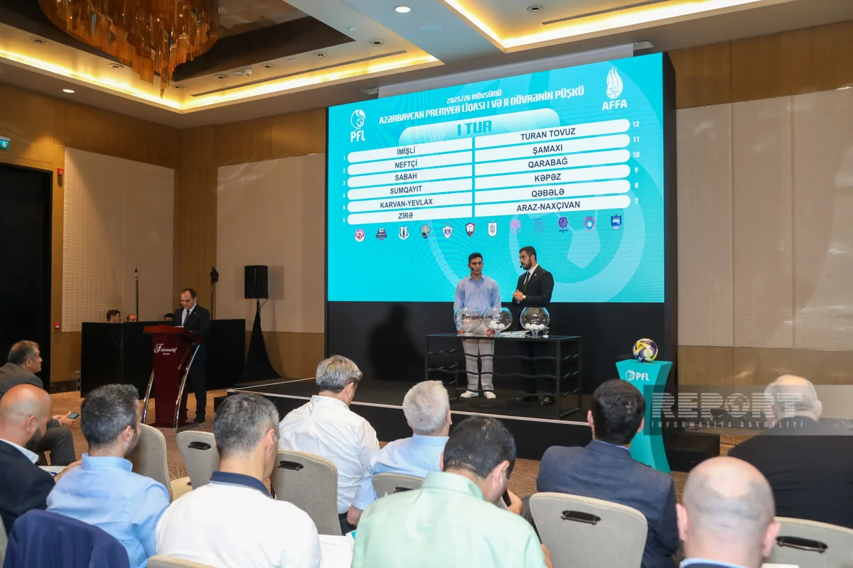 Azərbaycan Premyer Liqasının 2025/2026 mövsümünün püşkatma mərasimi keçirilib